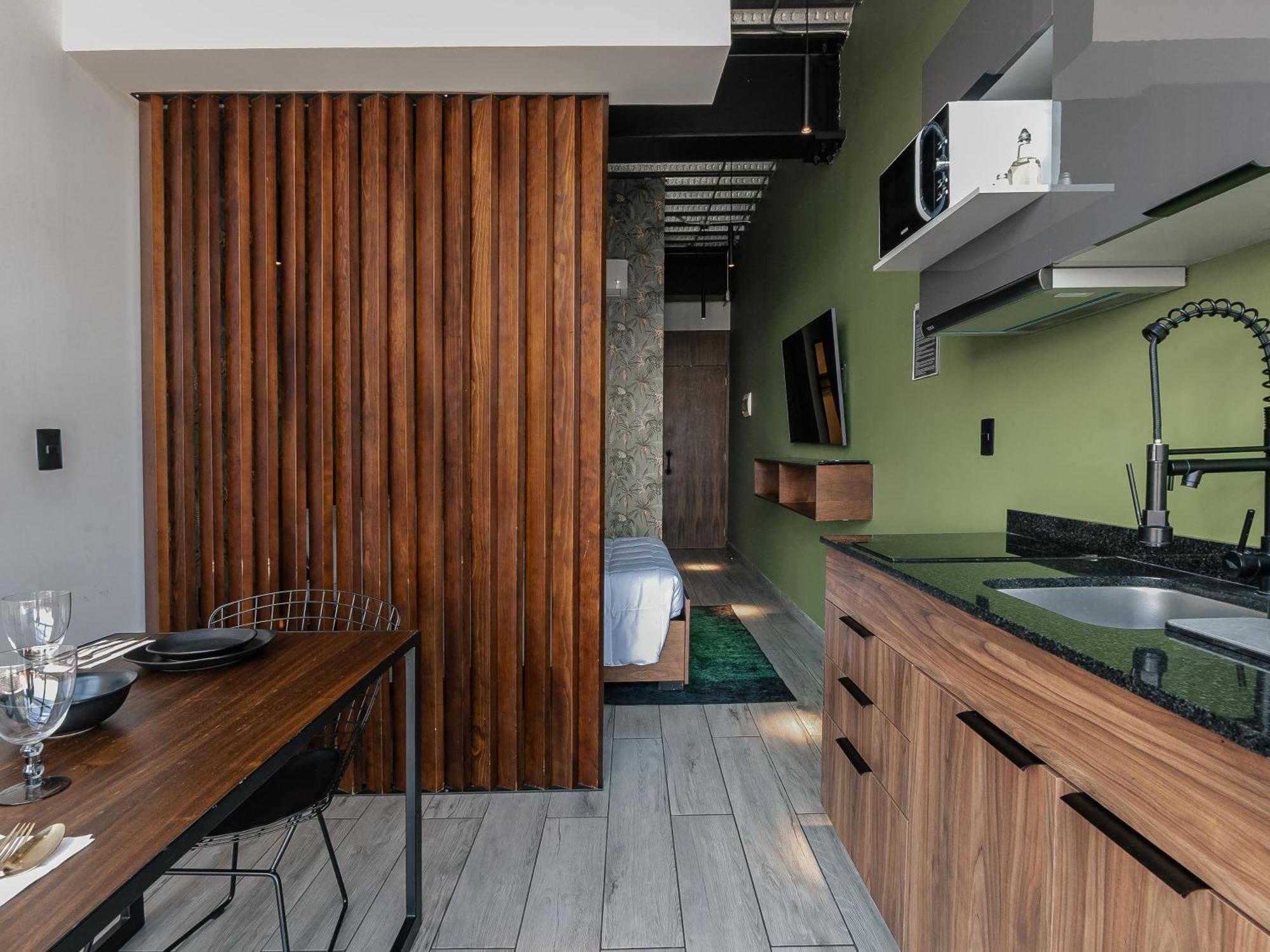 The Jungle Loft Tropical Comfort In A Centric Location With Kitchen Mexico City Ngoại thất bức ảnh